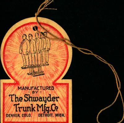 Thumbnail for Shwayder Trunk Manufacturing Company Hang Tag (1928-1930)